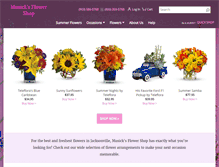 Tablet Screenshot of musicksflowershop.com